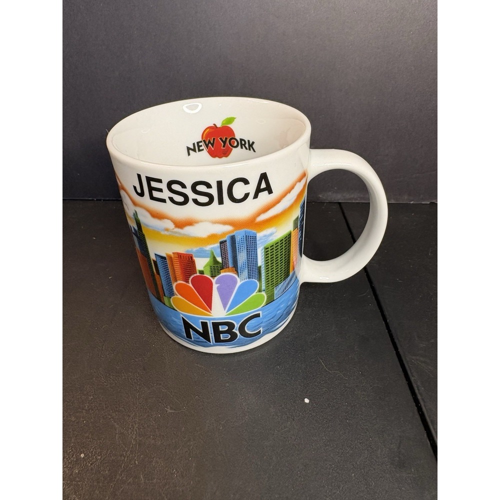 NBC New York White Coffee Cup Mug Big Apple City Personalized JESSICA Unused
